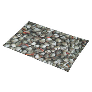 Blood Cockle Shells Cloth Placemat