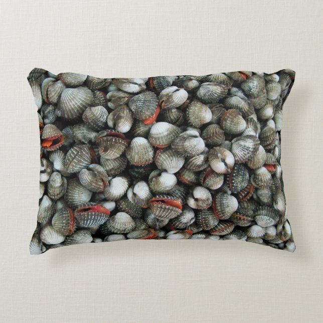 Blood Cockle Shells Decorative Pillow (Front)