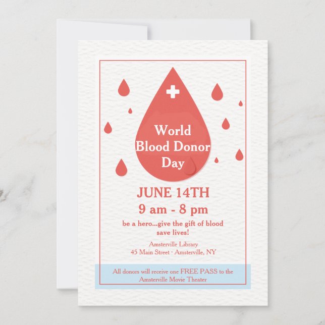 Blood Donation Announcement (Front)