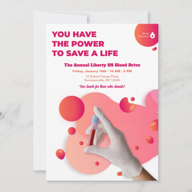 Blood Donation Invitation (Front)