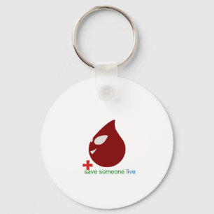 blood donation keychain