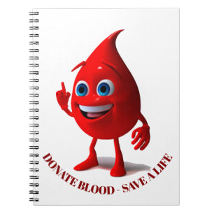 Blood donation notebook