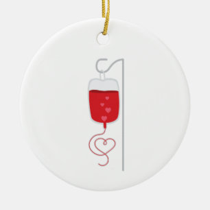 Blood Donor Ceramic Ornament