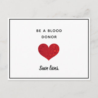 Blood Donor Encouragement - Postcard