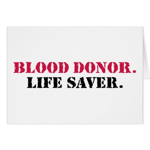 Blood Donor Life Saver