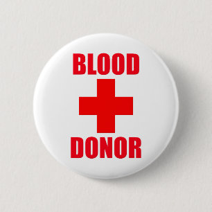 Blood Donor Pinback Button