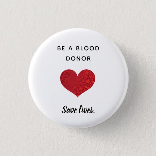 Blood Donor _ Save Lives _ Round Button