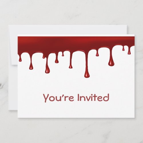 Blood Drip Set Invitation
