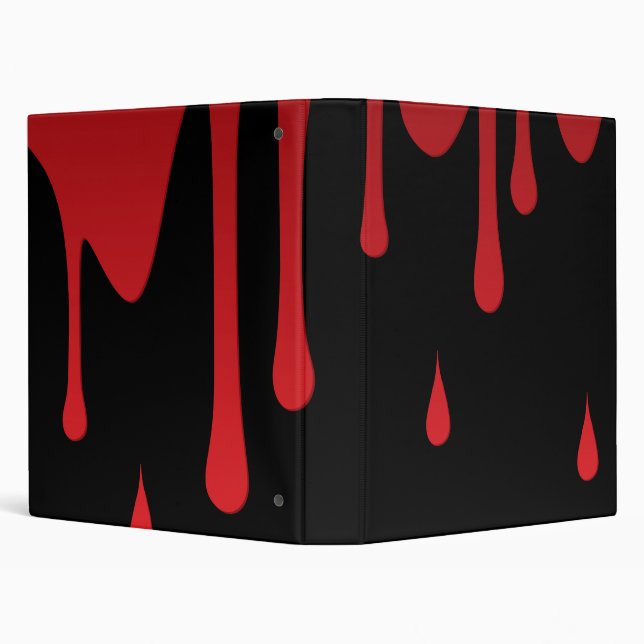 Blood dripping 3 ring binder (Background)