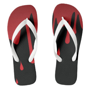 Blood dripping flip flops