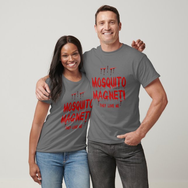 Blood Dripping Mosquito Magnet Love Me Dark Unisex T-Shirt (Unisex)