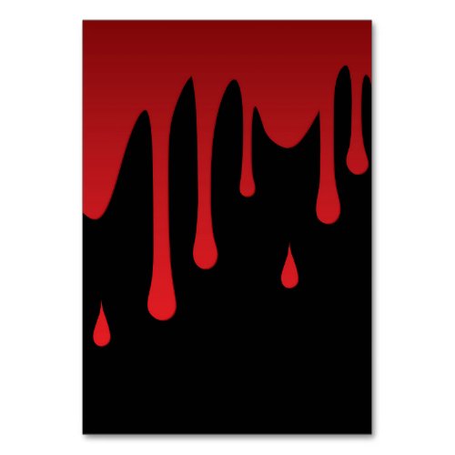 Blood dripping table number