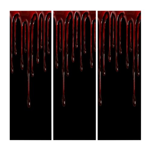 Blood Drips Panel Wall Art