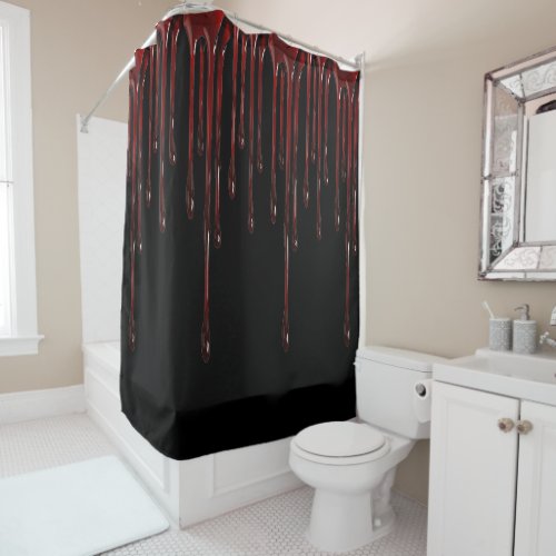 Blood Drips Shower Curtain