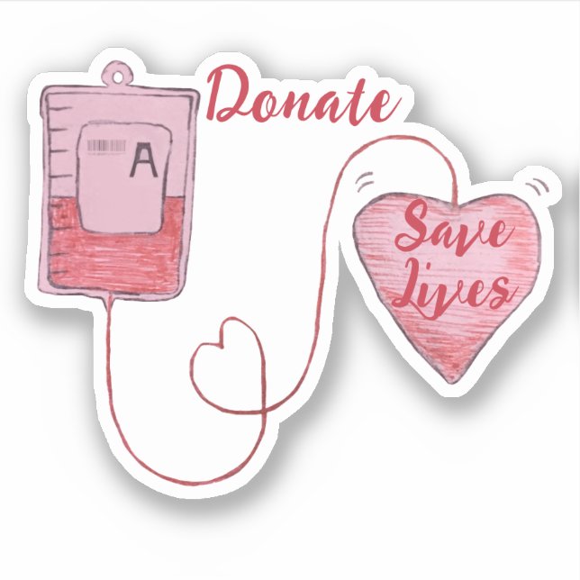 Blood Drive Sketch Sticker (Front)