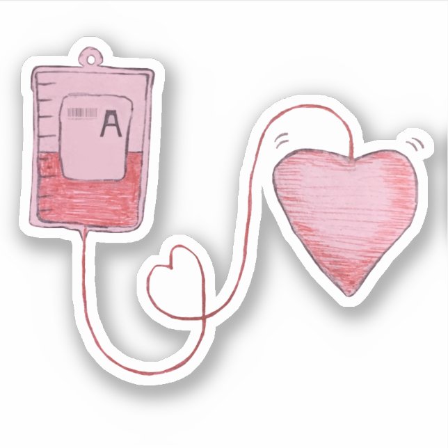 Blood Drive Sketch Sticker (Front)