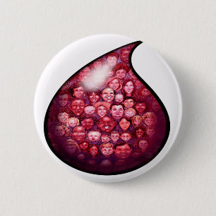 Blood Drop Pinback Button