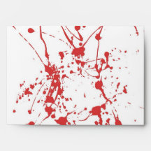 Blood Envelope For Halloween Invitations