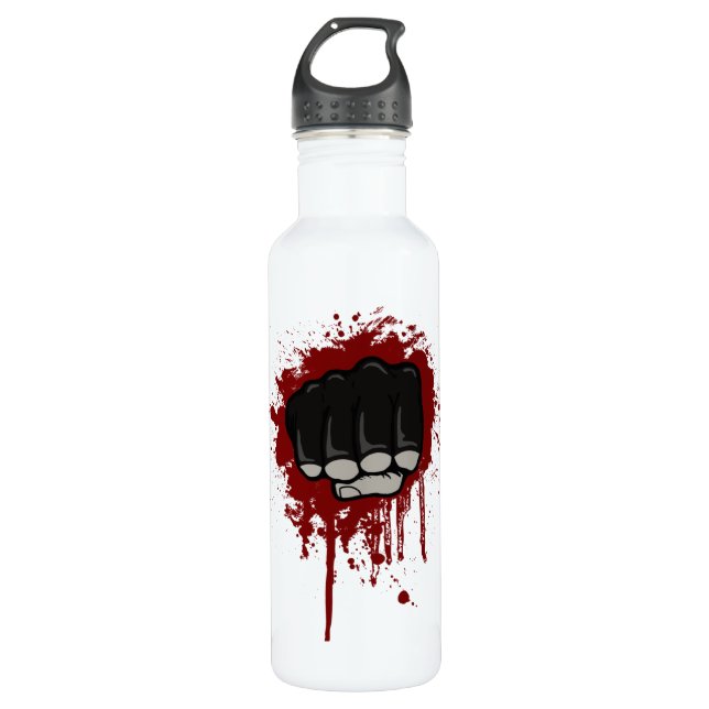 Blood fist stainless steel water bottle (Front)