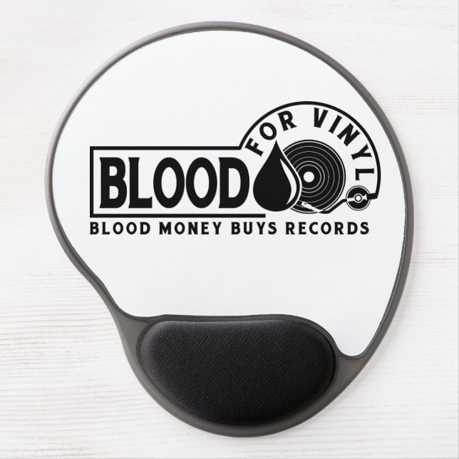 Blood For Vinyl Gel Mousepad (Front)