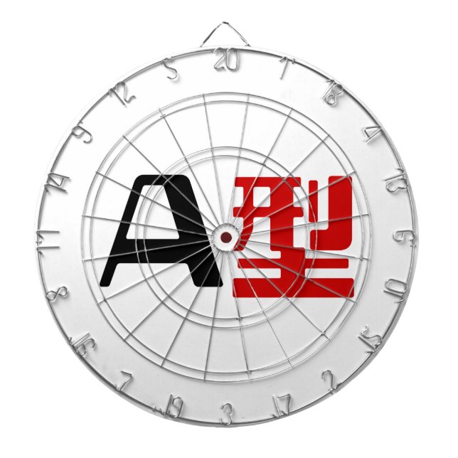 Blood Group A Japanese Kanji Dart Board (Front)