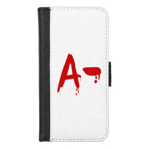 Blood Group A- Negative #Horror Hospital iPhone 8/7 Wallet Case