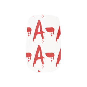 Blood Group A- Negative #Horror Hospital Minx Nail Wraps