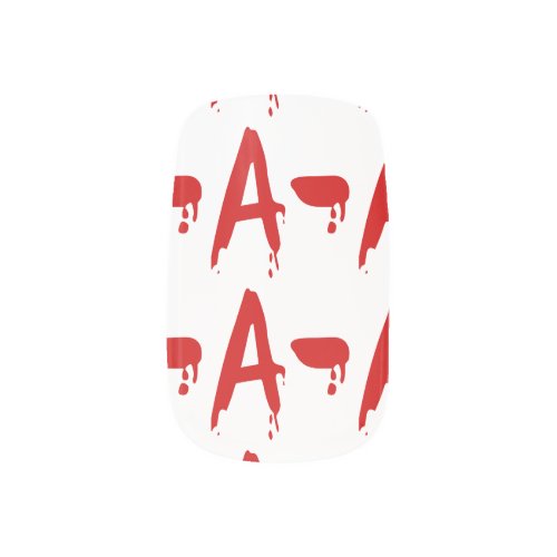 Blood Group A_ Negative Horror Hospital Minx Nail Wraps