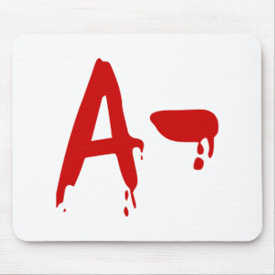 Blood Group A- Negative #Horror Hospital Mouse Pad
