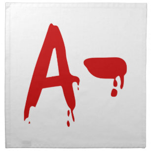 Blood Group A- Negative #Horror Hospital Napkin