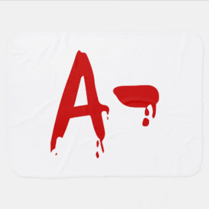 Blood Group A- Negative #Horror Hospital Receiving Blanket