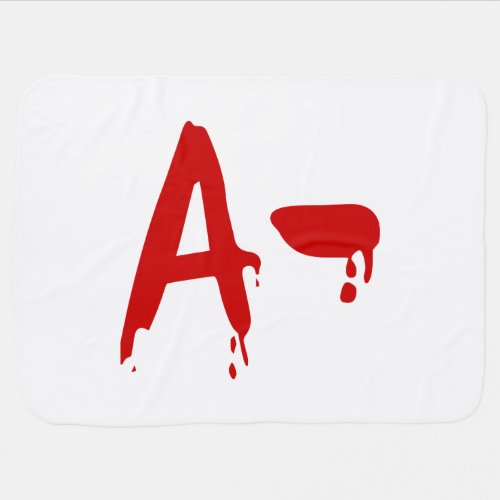 Blood Group A_ Negative Horror Hospital Receiving Blanket