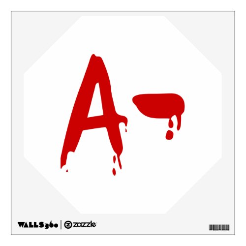 Blood Group A_ Negative Horror Hospital Wall Sticker