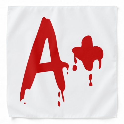 Blood Group A Positive Horror Hospital Bandana