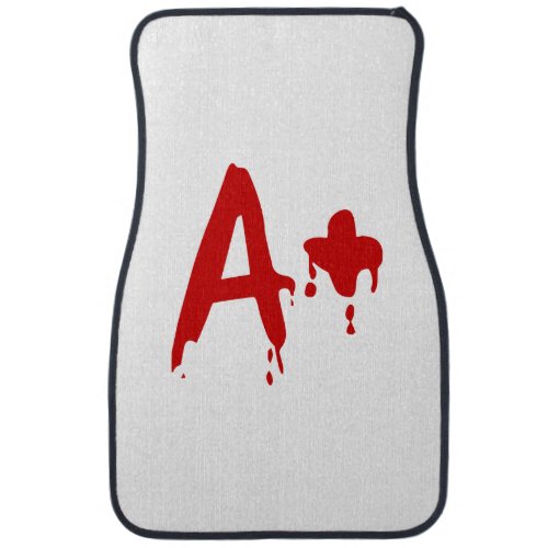 Blood Group A Positive Horror Hospital Car Mat