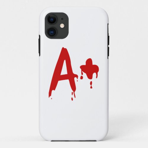 Blood Group A Positive Horror Hospital iPhone 11 Case