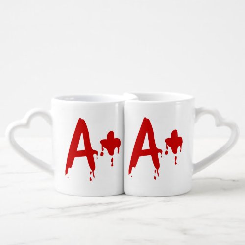 Blood Group A Positive Horror Hospital Coffee Mug Set