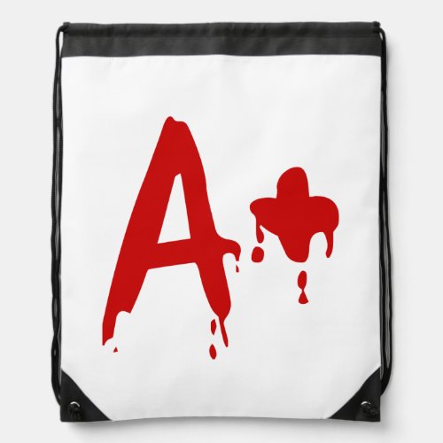 Blood Group A Positive Horror Hospital Drawstring Bag