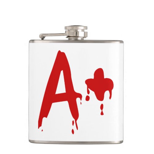 Blood Group A Positive Horror Hospital Hip Flask