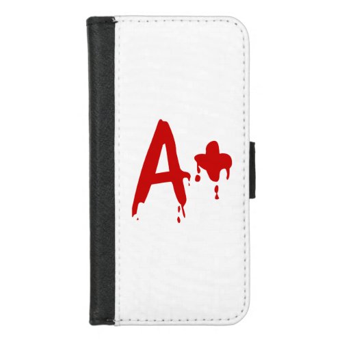 Blood Group A Positive Horror Hospital iPhone 87 Wallet Case