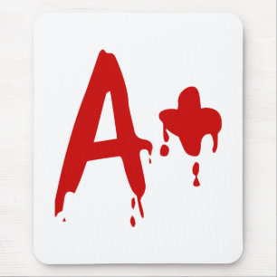 Blood Group A+ Positive #Horror Hospital Mouse Pad