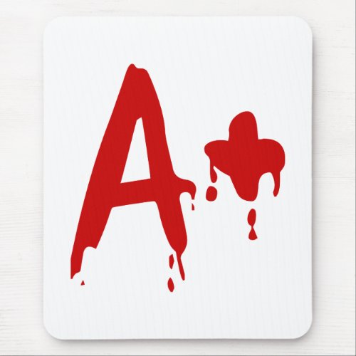 Blood Group A Positive Horror Hospital Mouse Pad