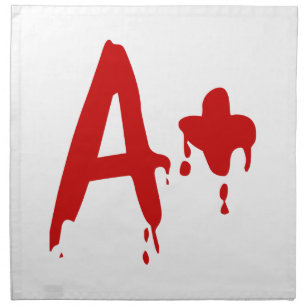 Blood Group A+ Positive #Horror Hospital Napkin