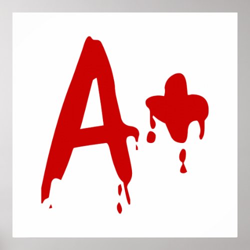 Blood Group A Positive Horror Hospital Poster