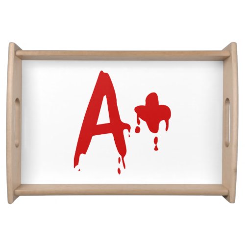 Blood Group A Positive Horror Hospital Serving Tray