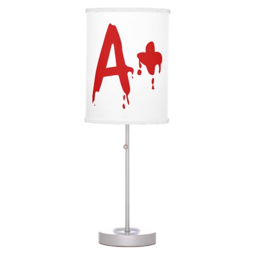 Blood Group A Positive Horror Hospital Table Lamp