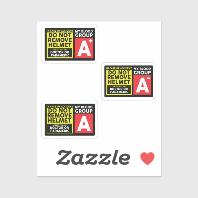 Blood Group A Sticker (Sheet)