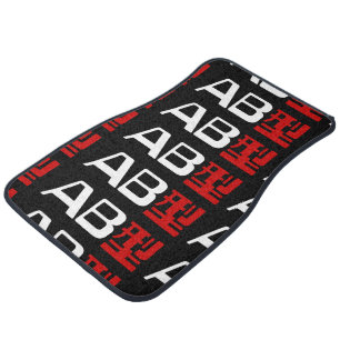 Blood Group AB Japanese Kanji Car Floor Mat