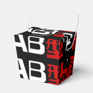 Blood Group AB Japanese Kanji Favor Boxes