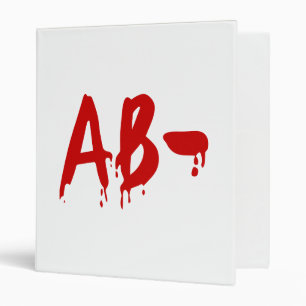 Blood Group AB- Negative #Horror Hospital Binder